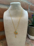 “The Golden Collection” Handmade Gold Plated Flower Necklace Style 4