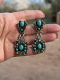 The Royalty Handmade Sterling Silver & Multi Stone Dangle Earrings