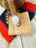 Navajo White Buffalo & Sterling Silver Ring