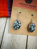 Navajo Golden Hills Turquoise & Sterling Silver Dangle Earrings