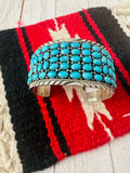 Navajo Sleeping Beauty Turquoise Sterling Silver Cuff Bracelet