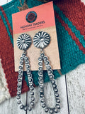 “Navajo Spirit” Navajo Sterling Silver Dangle Earrings By Eugene Charley