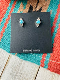 Navajo Turquoise and Sterling Silver Stud Earrings