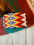 Navajo Made Beaded Leather Bracelet