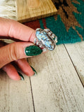 Navajo Variscite & Sterling Silver Ring Size 9.5