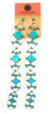 Zuni Turquoise & Sterling Silver Dangle Earrings