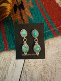 Navajo Turquoise & Sterling Silver Dangle Earrings