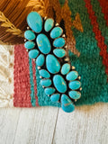 Navajo Sterling Silver & Kingman Turquoise Ring Size 10