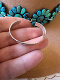 Navajo Baby Sterling Silver Baby Adjustable Cuff Bracelet