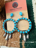 Navajo Turquoise & Sterling Silver Dangle Earrings