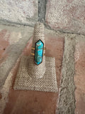 “The Golden Collection” Wild & Free Handmade Natural Turquoise 14k Gold Plated Adjustable Ring