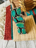 Navajo Royston Turquoise & Sterling Silver Adjustable Ring by Jacqueline Silver