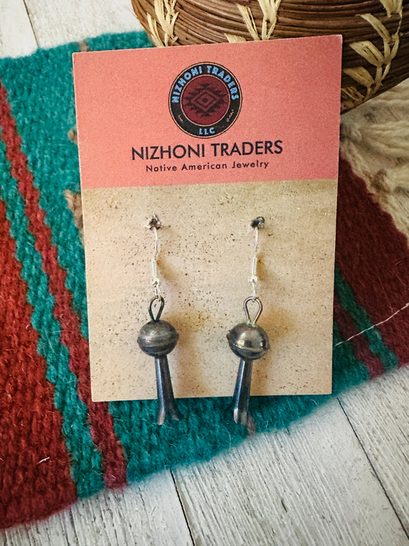 Navajo Sterling Silver Blossom Dangles