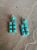 Handmade Turquoise and Sterling Silver Dangles