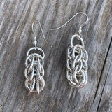 Navajo Sterling Silver Chain Link Dangle Earrings