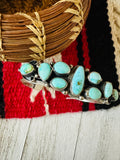 Navajo Sonoran Mountain Turquoise & Sterling Silver Cuff Bracelet