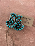 Handmade Turquoise and Sterling Silver Post Earrings