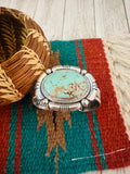 Navajo Turquoise & Sterling Silver Cuff Bracelet by Wydell Billie