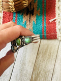 Navajo Sonoran Gold Turquoise & Sterling Silver Cuff Bracelet