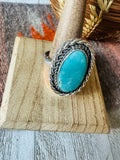 Navajo Turquoise & Sterling Silver Adjustable Ring