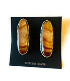 Navajo Jasper Sterling Silver Post Earrings Signed