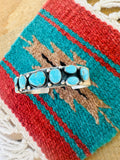 Navajo Kingman Turquoise & Sterling Silver Cuff Bracelet