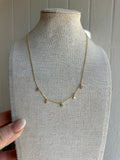 “The Golden Collection” Gemstone Dreams Handmade 14k Gold Plated Necklace