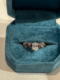 Wild Horse & White Topaz Sterling Silver Forever Ring