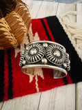 Navajo Rolled Sterling Silver Cuff Bracelet