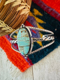 Navajo Turquoise & Sterling Silver Inlay Cuff Bracelet