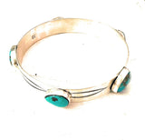 Navajo Turquoise & Sterling Silver Bangle Bracelet