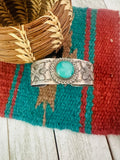 Old Pawn Navajo Sterling Silver & Turquoise Cuff Bracelet