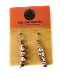 Handmade 4 Stone Pink Dream & Sterling Silver Dangle Earrings by Nizhoni