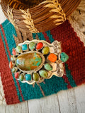 Navajo Turquoise, Spiny & Sterling Silver Cuff Bracelet