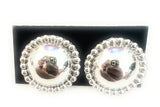 Navajo Sterling Silver Stud Earrings 1.25”