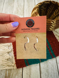 Navajo Sterling Silver Hoop Earrings