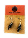 Navajo Sterling Silver Beaded Dangle Earrings