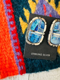 Navajo Opal & Sterling Silver Inlay Post Earrings