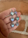 Handmade Opal and Sterling Silver Handmade Dangles