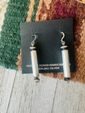 Navajo Sterling Silver Beaded Dangle Earrings