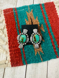 Navajo Royston Turquoise & Sterling Silver Post Earrings