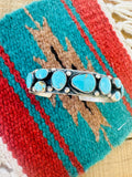 Navajo Kingman Turquoise & Sterling Silver Cuff Bracelet