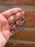 Pink Dream Mojave and Sterling Silver Handmade Dangles