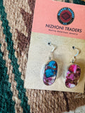 Navajo Pink Dream Mojave & Sterling Silver Dangle Earrings