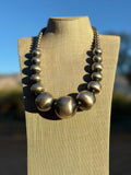 “The Masterpiece” Handmade Beaded Sterling Silver Pearl Necklace