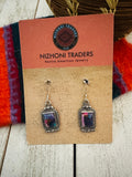 Navajo Pink Dream Mojave & Sterling Silver Dangle Earrings