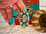 Navajo Sterling Silver & Royston Turquoise Necklace by Jacqueline Silver