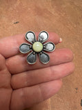 Palomino Flower Beautiful Handmade Palomino Turquoise And Sterling Silver Adjustable Ring