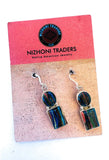 Navajo Rainbow Calsilica & Sterling Silver Dangle Earrings