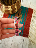 Navajo Pink Dream Mojave & Sterling Silver Cuff Bracelet